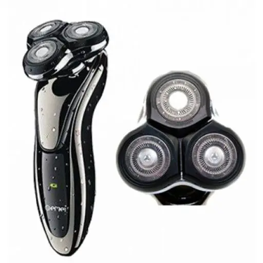 Мужская электробритва для бороды Gemei GM-7720 роторная аккумуляторная для мужчин - фото 2