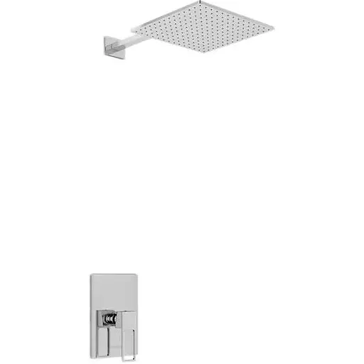 Душова система Kohlman Nexen 30 chrome + BOX прихованого монтажу QW220UQ30, Хром - фото 1