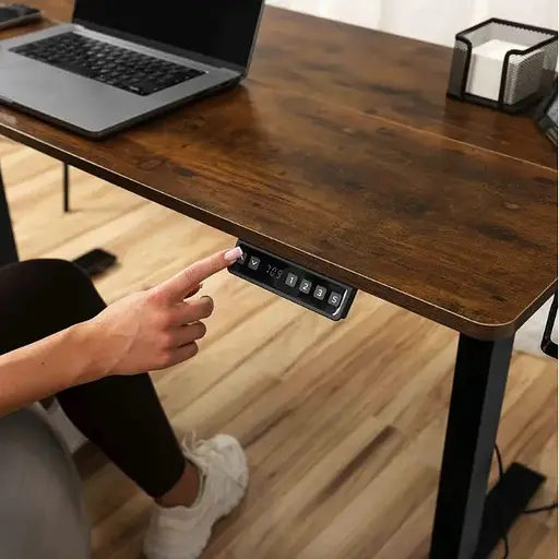 Компьютерный стол с регулируемой высотой Di Volio Biago коричневый - фото 4