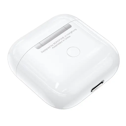 Наушники беспроводные Borofone BW02 Plus True TWS White - фото 4