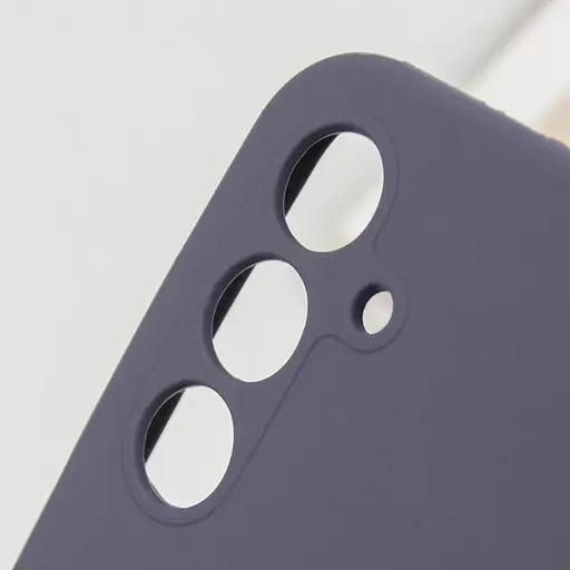 Чехол Silicone Cover Lakshmi Full Camera (AAA) для Samsung Galaxy A56 5G Серый / Dark Gray - фото 6