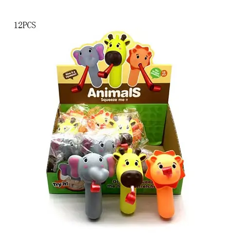 Гумові тварини зі свистком Стисни мене, LW19-119 (В асортименті) - фото 3