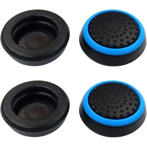 Накладки на стики Thumb Grips 4-pack для PS4-PS5-Xbox Black-Blue [122998] - фото 4