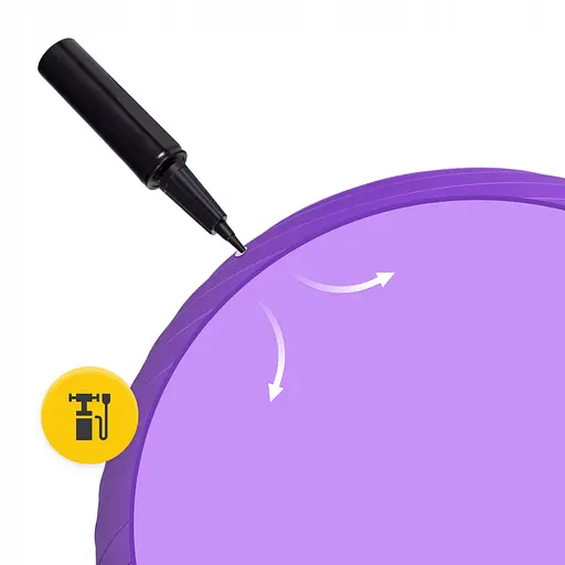 М'яч для фітнесу (фітбол) 4FIZJO 85 см Anti-Burst Violet (P-5905973404846) - фото 3