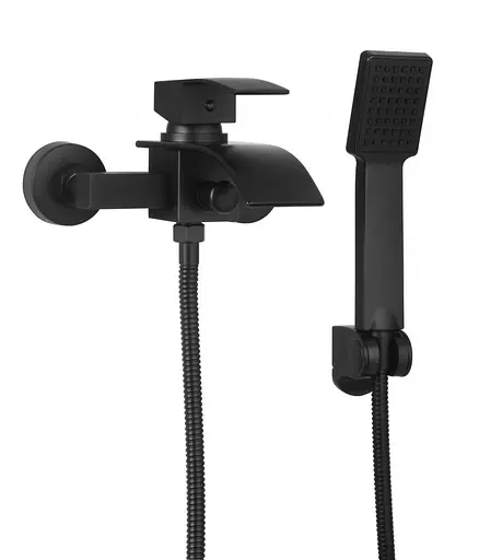 Смеситель для ванны Yoka Talea black настенный BW.TALEA-BLK Черный матовый - фото 1