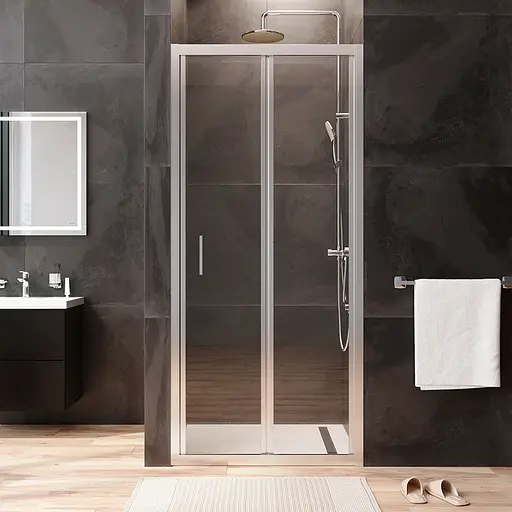 Душові двері AM.PM Gem 90x195 см скло прозоре хром W90UG-090-1F-195MT, прозорий, хром - фото 3