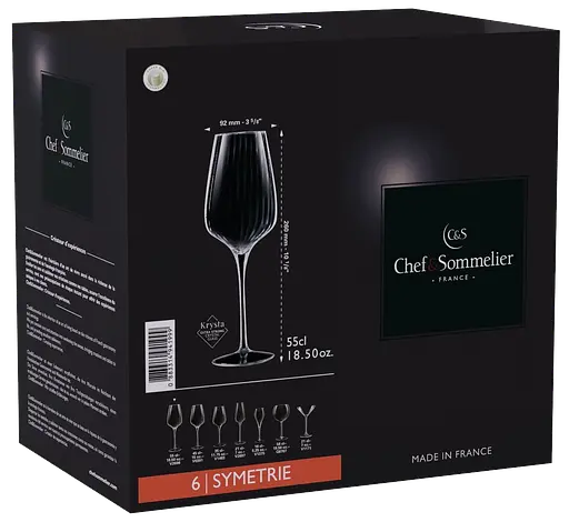 Набор бокалов C&S Symetrie 6х550 мл (6939892) - фото 8
