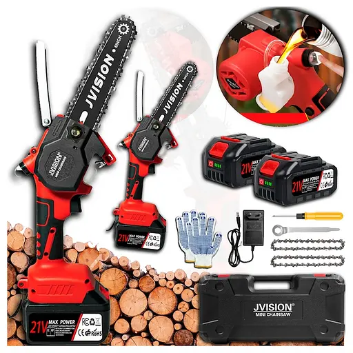 Акумуляторна ланцюгова пилка Jvision DLS-6 акумулятор 21V - фото 3