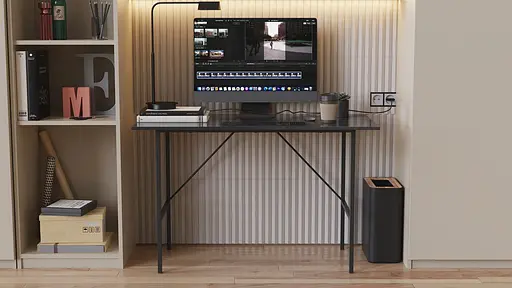 Стіл письмовий Line Тайм Ferrum-decor 750x1200x600 Чорний метал ДСП Сосна Кембра 16 мм (FRD-104887) - фото 2