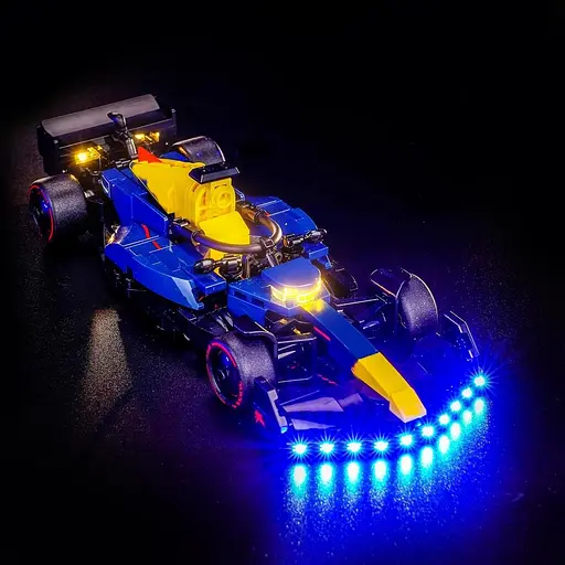 Комплект светодиодного освещения для гоночного авто, совместимый с Lego 77243 - фото 4