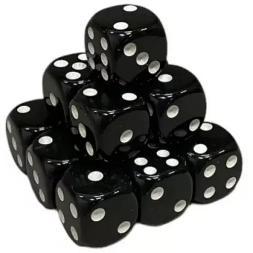 Настольная игра Games 7 Days Кубик D6 с точками (черный) , 1 шт. (g7dd6dotsblack) - фото 1