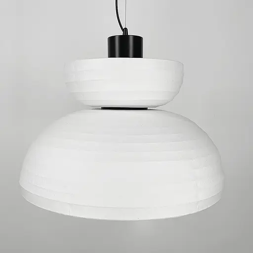 Люстра у чорному корпусі з білим абажуром Ø 50 см | Арт. PL 053-500 | Line F - фото 7