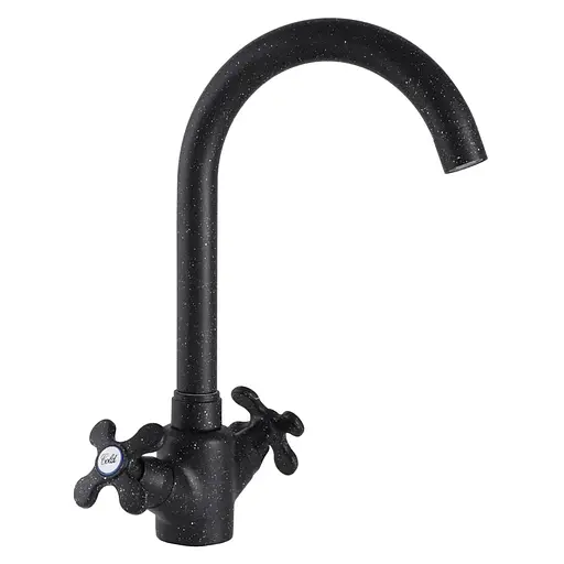 Змішувач для кухні Zerix Z41313-6 ZX0234 Чорний матовий - фото 1