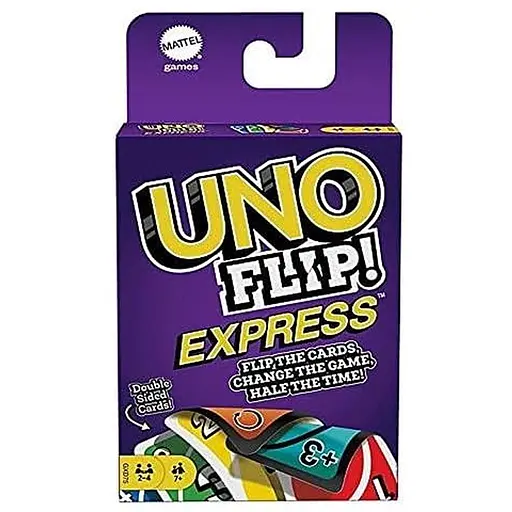 Настольная игра Mattel Уно Двойная игра экспресс (UNO Flip! Express) (GXD75) - фото 1