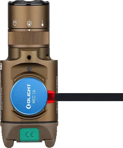 Фонарь с ЛЦВ Olight Baldr Pro R Green Laser Desert Tan - фото 8