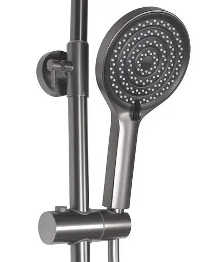 Душова система Rea Savio Led tytan графіт із термостатом REA-P8412, Графіт - фото 5