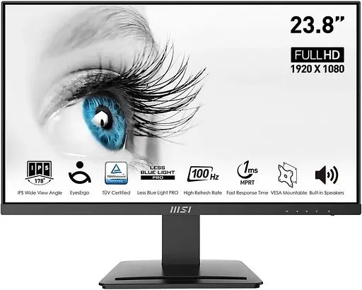 Монитор 23.8" MSI PRO MP243X FHD IPS 100Hz (PRO MP243X) - фото 6