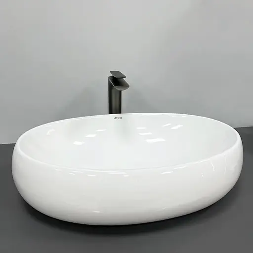 Умивальник VBI Veneto M white накладний VBI-012802, Білий - фото 2