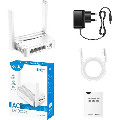 Бездротовий маршрутизатор роутер Cudy WR1200E (141666) - фото 6