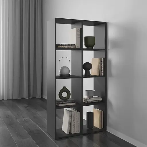 Книжная полка стеллаж Vays M-10 на 10 ячеек ЛДСП 72x29x143 см для дома офиса детской или гостиной - фото 5