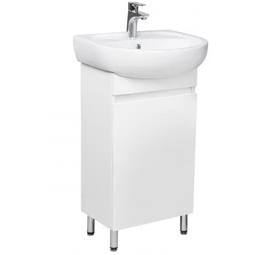 Тумба Мойдодир Temp 50 з умивальником Solo 50 Білий - фото 1