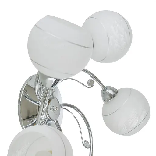 Люстра стельова Brille в спальню E27 60W CH (LK-691C/5) - фото 5