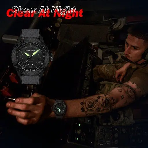 Мужские водостойкие наручные часы North Edge Mach (Коричневые) - фото 6