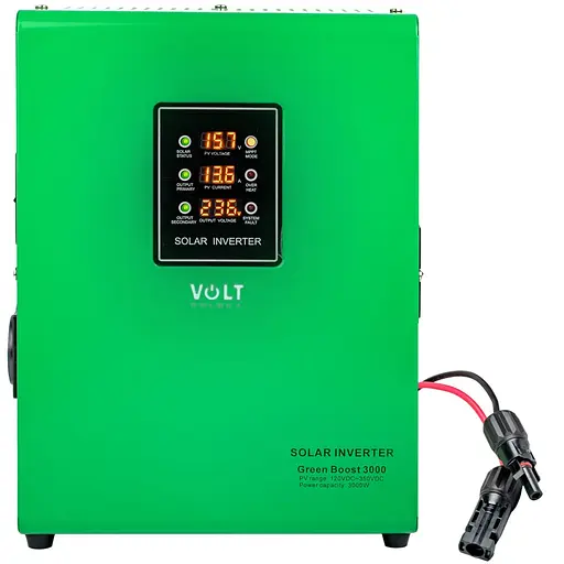 Сонячний інвертор перетворювач Volt Polska MPPT GREEN BOOST 3000 (120-350VDC) 3 кВт - фото 2