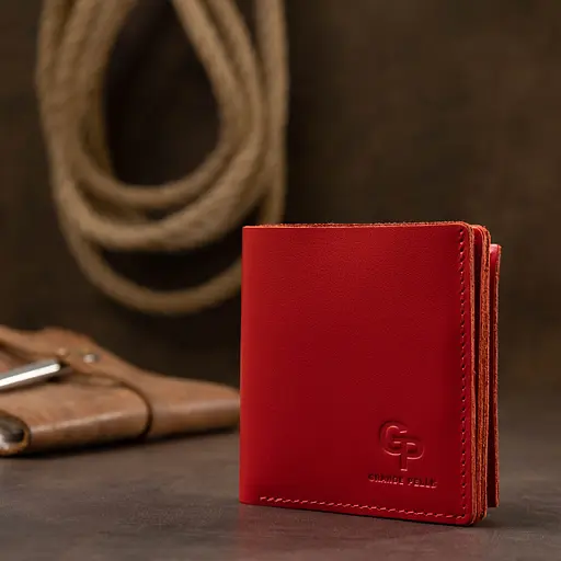 Женское кожаное портмоне Grande Pelle 9.5х10х2 см acs0018783 - фото 7