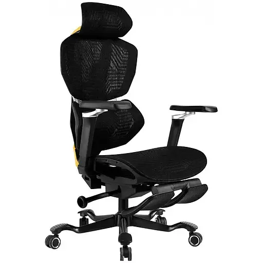 Геймерское кресло GT Racer (X-7001 Black/Yellow) - фото 4