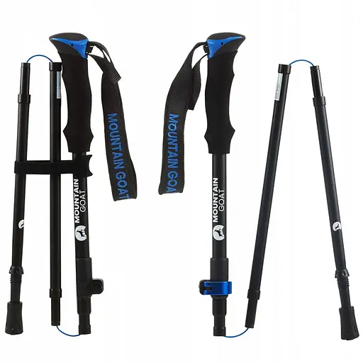 Трекінгові палиці Mountain Goat Pro+ 43-130 см MG0007 Black/Blue (P-5907739318244) - фото 10