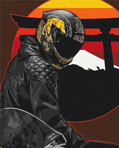 Картина за номерами на підрамнику Brushme Східний гонщик