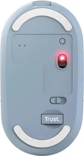 Мышь Trust Puck Wireless/Bluetooth Silent Blue (24126) - фото 2