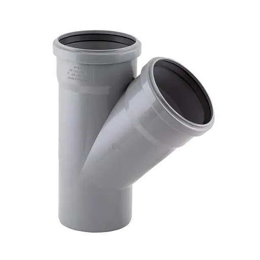 Тройник PPR канализационный TA Sewage 110, 45° TASTRPP45110 - фото 1