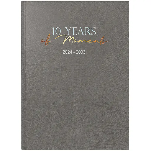 Щоденник датований Brunnen Euro 10 років А4, 208 аркушів сірий (70-22 404 014)