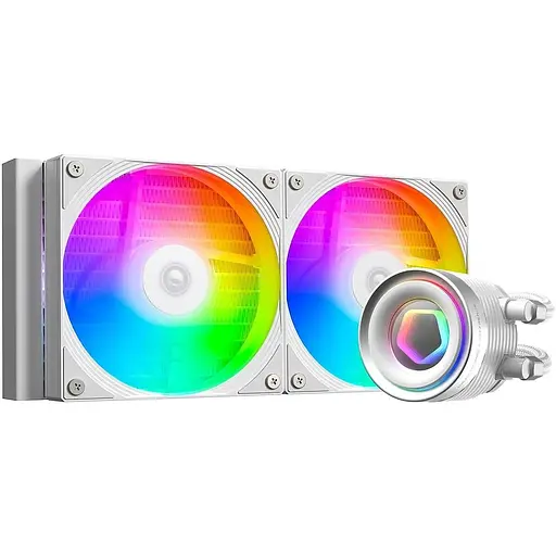 Система жидкостного охлаждения ID-Cooling FX240 INF белый Intel: 1851/1700/1200/2066/2011/1366/115x, AMD: AM4/AM5 - фото 1