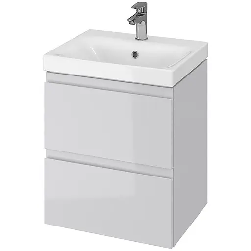 Тумба з умивальником Cersanit Moduo 50x35 Сірий - фото 1