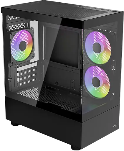 Корпус Aerocool Viewport Mini-G-BK-v2 ARGB Black (ACCM-ES09133.11) - фото 2