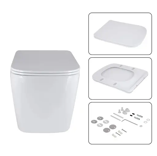 Набір Q-tap Nest 4 в 1 підвісний унітаз Tern Ultra Quiet 525x345x360 + комплект інсталяції QT17332303AW47507 - фото 6