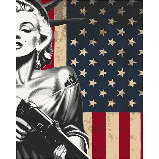 Набор для росписи ArtCraft Американская Монро 40x50 см в коробке (10318-ACВ).