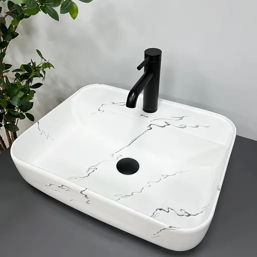 Умивальник VBI Ragusa marmo накладний VBI-014501, Мармур - фото 3