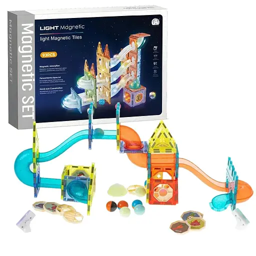 Конструктор магнітний DIY Magnetic Building Blocks на 93 деталі (СН1224)