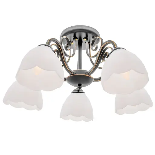 Люстра стельова Brille класична E27 60W G (LK-577C/5) - фото 6