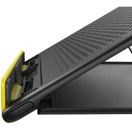 Подставка для ноутбука Baseus Let's go Mesh Portable Laptop Stand серо-желтая SUDD-GY - фото 1
