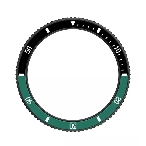 Безель і шкіряний ремінець Sikai для смартгодинника Xiaomi Watch S3/S4 Black-green - фото 4