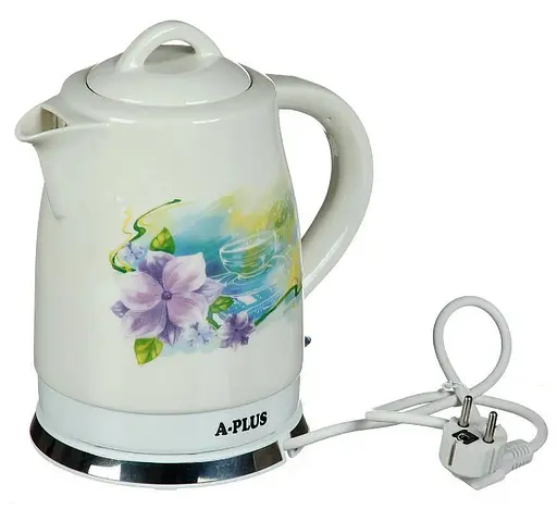 Керамічний електрочайник A-Plus AP-2146 чайник дисковий 1.8 л 2200 Вт - фото 1