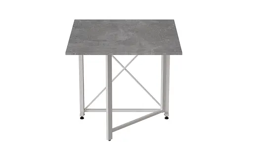 Стіл-книга трансформер Оріон 1 Ferrum-decor 750x810x730 Білий метал ДСП Бетон 16 мм (FRD-104610) - фото 2