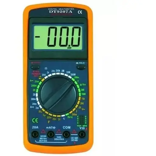 Мультиметр Digital DT-9207 A+ кліщі струмовимірювальні портативний тестер жовтий/чорний - фото 2