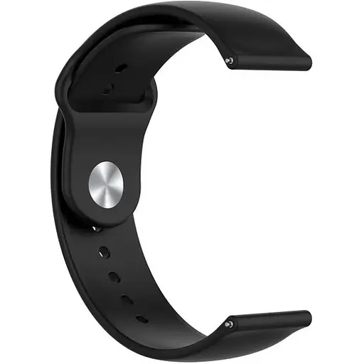Ремінець DK CDK для Mobvoi TicWatch S2 22mm Silicone Sport Band (011909) (black) - фото 2