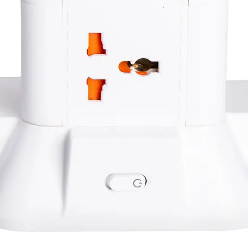 Сетевой фильтр-удлинитель Yiwu HP-5-1 TOWER B22 2.8 м 6 розеток 3USB + 1PD белый  - фото 7